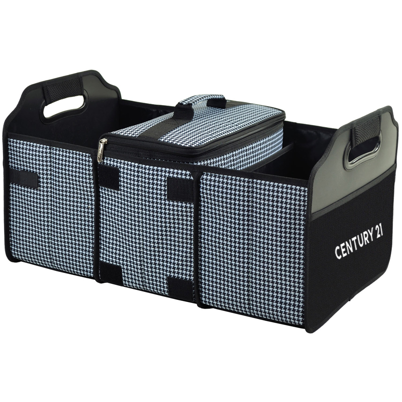 Collapsible Trunk Organizer with 21 Can Cooler